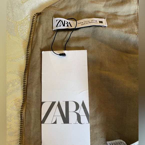NWT Zara Linen Wrap V-Neck Crop Top Size M - Picture 8 of 10